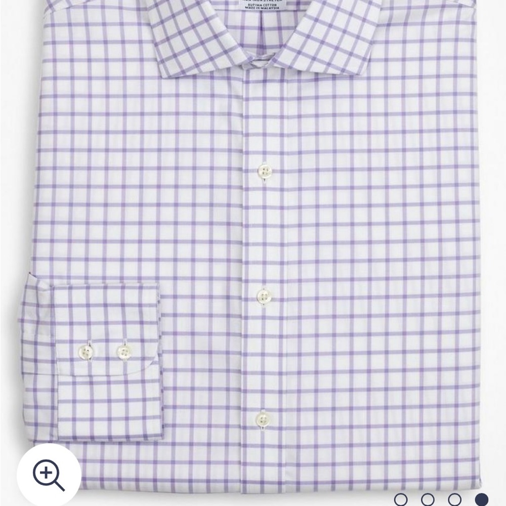 Brooks Brothers lavender checkered dress shirt. I’m excellent condition.